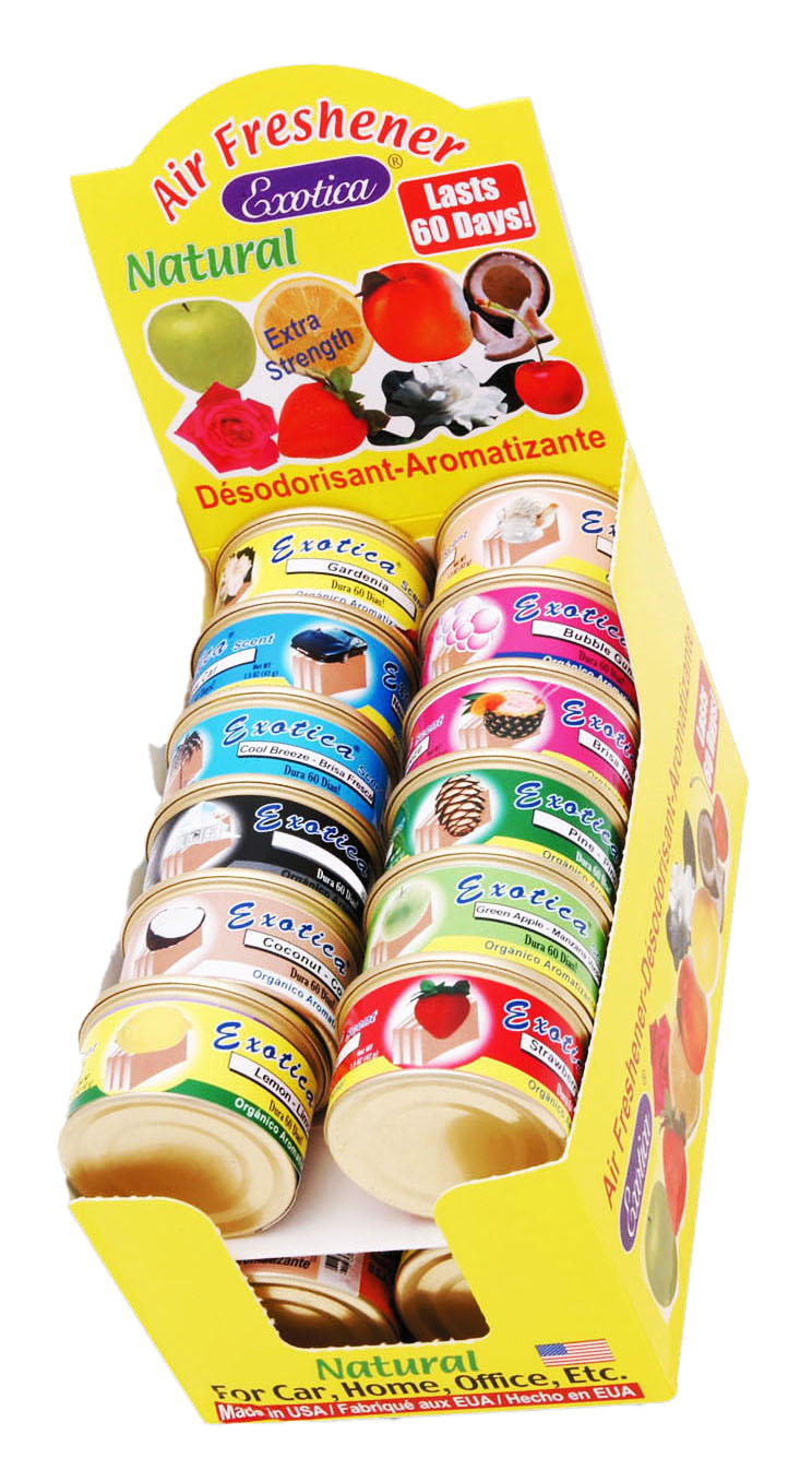 Exotica Scent Organic — 24-Can Counter Display