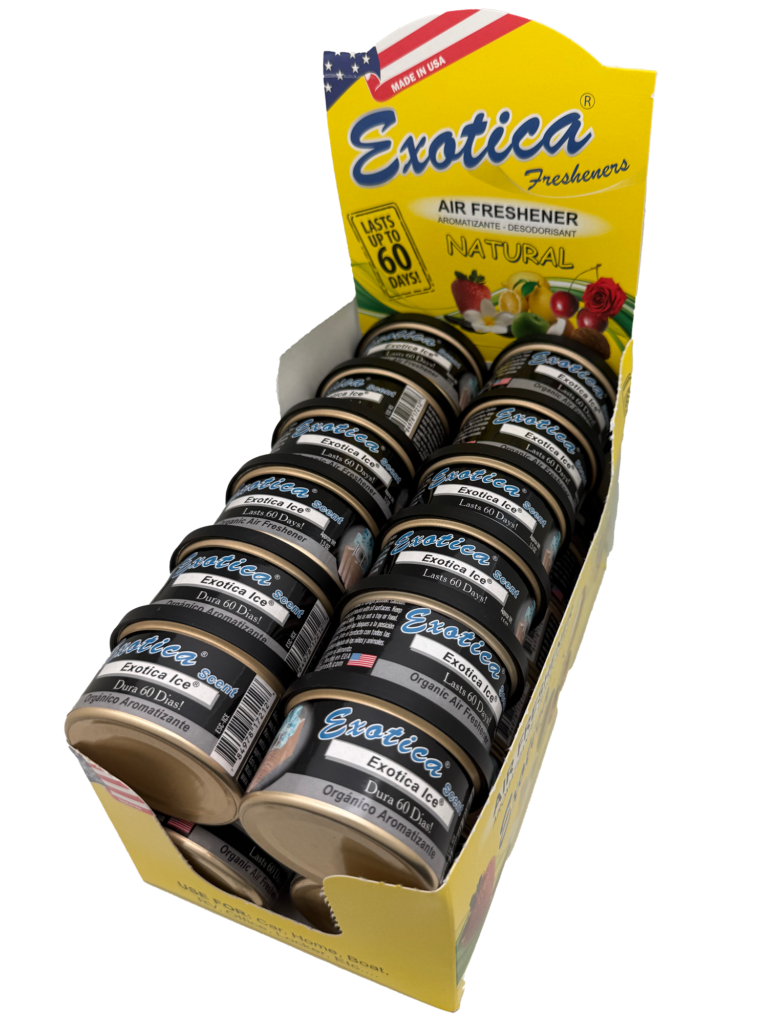 Exotica Scent Organic — 24-Can Floor Display