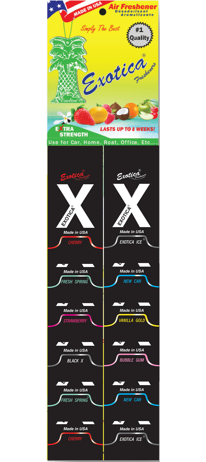 Xotica Carded — 60-Piece Mixed Box